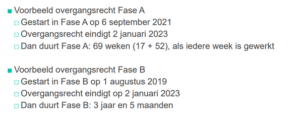 Overgangsrecht rechtspositie nieuwe cao voor uitzendkrachten 2022