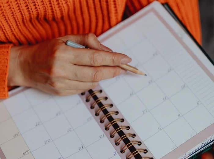 vrouw agenda calendly