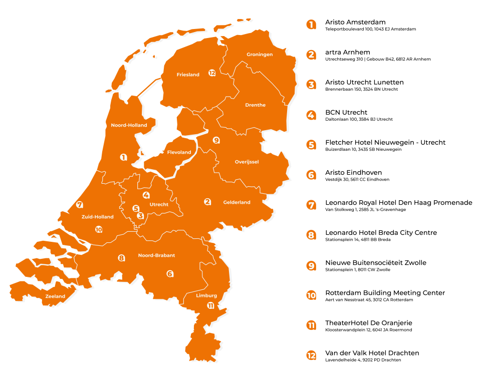 Landkaart-Nederland-Locaties-open-trainingen
